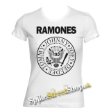 RAMONES - biele dámske tričko