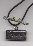 KISS - Logo - kovový strieborný prívesok