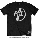 PUBLIC IMAGE LTD - White Logo - čierne pánske tričko