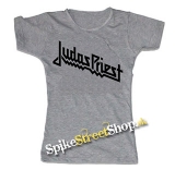 JUDAS PRIEST - Logo - šedé dámske tričko