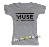 MUSE - Crash Logo - šedé dámske tričko
