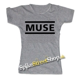 MUSE - Logo - šedé dámske tričko