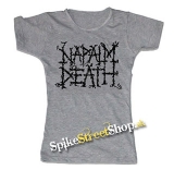 NAPALM DEATH - Logo - šedé dámske tričko