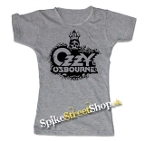 OZZY OSBOURNE - Logo - šedé dámske tričko
