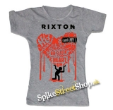RIXTON - Me And My Broken Heart - šedé dámske tričko