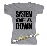 SYSTEM OF A DOWN - Logo - šedé dámske tričko