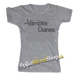 VAMPIRE DIARIES - Logo - šedé dámske tričko