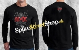 AC/DC - Black Ice Crest - čierne pánske tričko s dlhými rukávmi