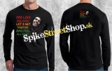 BOB MARLEY - One Love - čierne pánske tričko s dlhými rukávmi