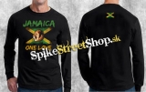 JAMAICA - One Love - čierne pánske tričko s dlhými rukávmi
