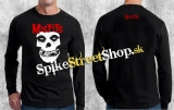 MISFITS - Skull - čierne pánske tričko s dlhými rukávmi