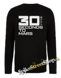 30 SECONDS TO MARS - Big Logo - čierne pánske tričko s dlhými rukávmi