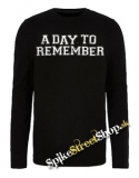 A DAY TO REMEMBER - Logo - čierne pánske tričko s dlhými rukávmi