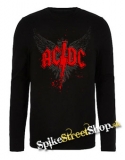 AC/DC - Wings - čierne pánske tričko s dlhými rukávmi
