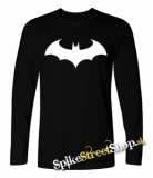 BATMAN - Modern Logo - čierne pánske tričko s dlhými rukávmi