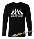 BEATLES - Abbey Roads Silhouette - čierne pánske tričko s dlhými rukávmi