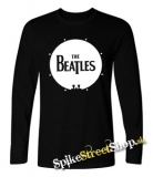 BEATLES - Drum Logo - čierne pánske tričko s dlhými rukávmi