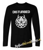 DISTURBED - Logo - čierne pánske tričko s dlhými rukávmi