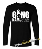 GANGNAM STYLE - čierne pánske tričko s dlhými rukávmi