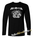HELLOWEEN - 80´ Logo Metal Pumpkin Head- čierne pánske tričko s dlhými rukávmi