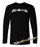 HELLOWEEN - Logo - čierne pánske tričko s dlhými rukávmi