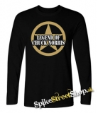CHUCK NORRIS - Legend Of Chuck Norris - čierne pánske tričko s dlhými rukávmi