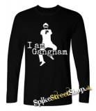 I AM GANGNAM - čierne pánske tričko s dlhými rukávmi