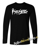 I SEE STARS - Logo - čierne pánske tričko s dlhými rukávmi