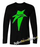 I SEE STARS - Green Star - čierne pánske tričko s dlhými rukávmi