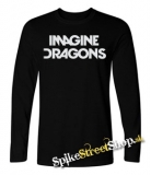 IMAGINE DRAGONS - Logo - čierne pánske tričko s dlhými rukávmi