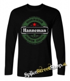 JEFF HANNEMAN - Hanneman Badge Trace - čierne pánske tričko s dlhými rukávmi