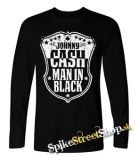 JOHNNY CASH - Man In Black - čierne pánske tričko s dlhými rukávmi