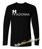 MADONNA - Logo - čierne pánske tričko s dlhými rukávmi