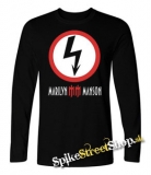 MARILYN MANSON - Logo - čierne pánske tričko s dlhými rukávmi