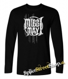 MISS MAY I - Logo - čierne pánske tričko s dlhými rukávmi