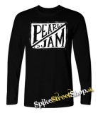 PEARL JAM - Logo - čierne pánske tričko s dlhými rukávmi