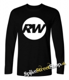 ROBBIE WILLIAMS - Logo - čierne pánske tričko s dlhými rukávmi