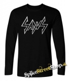SADUS - Logo - čierne pánske tričko s dlhými rukávmi