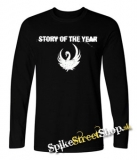 STORY OF THE YEAR - Logo - čierne pánske tričko s dlhými rukávmi