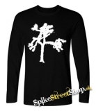 U2 - Tree - čierne pánske tričko s dlhými rukávmi