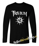 TRIVIUM - White Logo - čierne pánske tričko s dlhými rukávmi