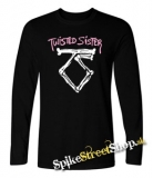 TWISTER SISTER - Logo - čierne pánske tričko s dlhými rukávmi