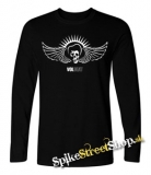 VOLBEAT - Logo Wings - čierne pánske tričko s dlhými rukávmi