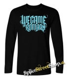 WE CAME AS ROMANS - Logo Cyan - čierne pánske tričko s dlhými rukávmi