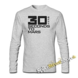 30 SECONDS TO MARS - Big Logo - šedé pánske tričko s dlhými rukávmi