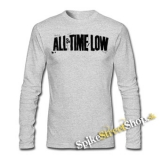 ALL TIME LOW - Logo - šedé pánske tričko s dlhými rukávmi