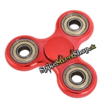 Kovový Fidget Spinner ČERVENÝ - 3 Hranný