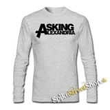 ASKING ALEXANDIRA - Logo - šedé pánske tričko s dlhými rukávmi
