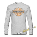 ASKING ALEXANDIRA - Run Free - šedé pánske tričko s dlhými rukávmi