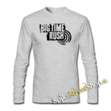 BIG TIME RUSH - Logo - šedé pánske tričko s dlhými rukávmi